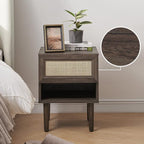 mopio Haylee Rattan Side Table, Small Accent Tables - Image 7
