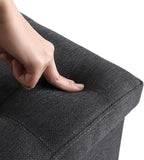 Storage Ottoman Cube Small Footrest Foldable Seat Foot Stools Square Tufted - Image 6