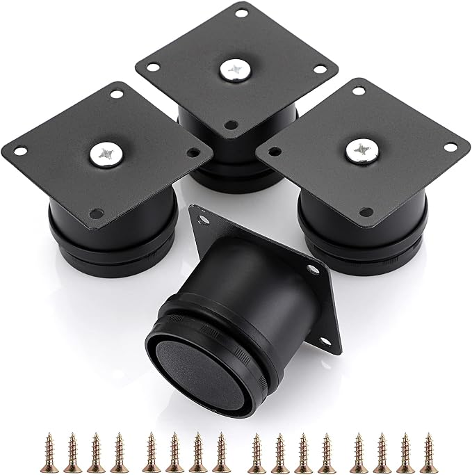 OwnMy 4PCS 2 Inch Stainless Steel Furniture Legs Feets Metal Cabinet Desk Legs by OwnMy