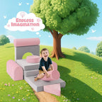 Modular Kids Play Sofa Multifunctional Kids Sofa Convertible Foam Floor Mat - Image 8
