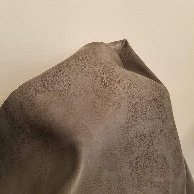 NAT Leathers | Dark Gray Soft Faux Vegan Leather Sheet PU Peta Approved Vegan | by NATLeathers