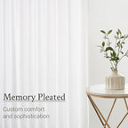 Topfinel 90 Inches Long Pinch Pleated Semi Sheer Curtains - Image 5