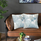 Nautical Coastal Throw Pillow Covers 20x20 Set of 2, Beach Themed Ocean - Image 7