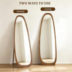 WallBeyond 22x65 Inch Irregular Pebble Full Length Mirror - Image 4