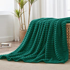 BEDELITE Ribbed Fleece Throw Blanket - Image 7