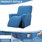 Cupuamon Recliner Chair Covers, Lazy Boy Recliner Covers Stretch Reclining - Image 4
