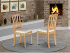 East West Furniture ANC-OAK-LC Antique Kitchen Dining Chairs - Image 2