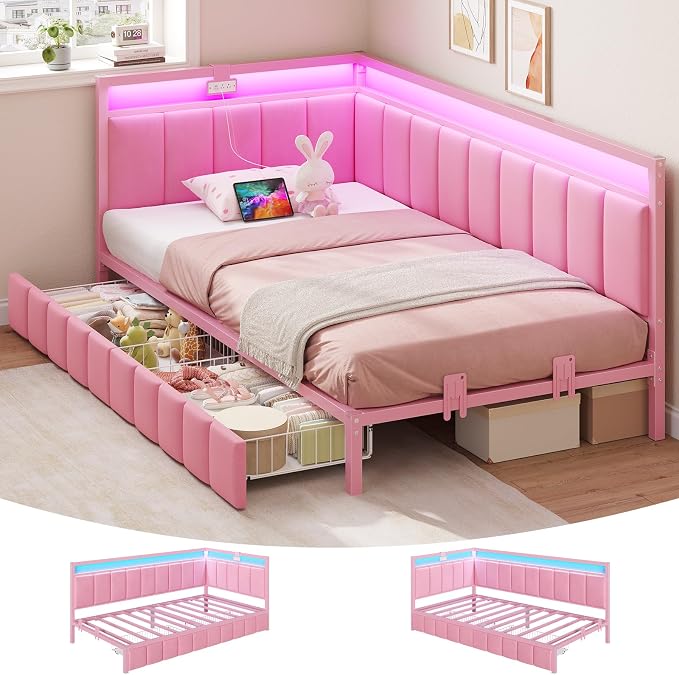 DICTAC Twin Corner Bed Frame by DICTAC