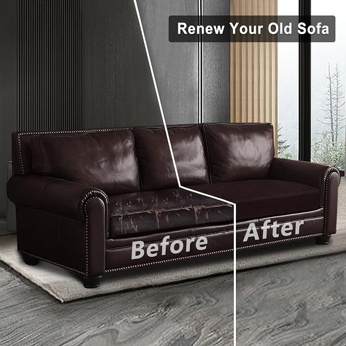 ANARACHON Leather Look Couch Cushion Covers Sofa Seat Slipcovers Sets Couches - Image 7