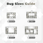pmtsns Area Rugs 6x9 for Living Room: Washable Rug Modern Abstract Neutral Soft - Image 8