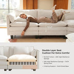 ELUCHANG 116'' Modular Sectional Cloud Couch - Image 4
