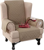 Turquoize 100% Waterproof Wing Chair Cover Wing Armchair Slipcovers Chair Couch by Turquoize