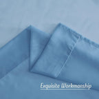 NICETOWN Stone Blue Sheer Curtains 96 Inches Long, Grommet Airy & Lightweight - Image 6