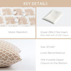 Crumbs Home Modern Farmhouse Fall Linen Indoor Outdoor Throw Pillow Cover Only - Image 5