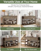 Karl home Console Table with 3 Drawers, Living Room - Image 7