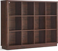 Joaxswe 12 Cube Storage Organizer, Wood Floor Standing 3-Tier Cubby Bookcase by Joaxswe
