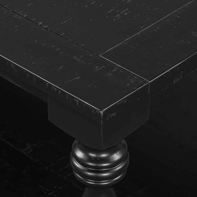 Merax Vintage Coffee Table Featuring Artistic Vase Column Legs and Luxurious - Image 5