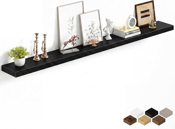 Fun Memories 72Inch Long Floating Shelves, 8 Inch Deep Shelves by FunMemories