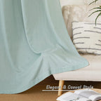 NICETOWN Sage Green Short Linen Curtains - Image 6
