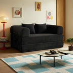 59in Convertible Sofa Bed, Corduroy Boneless Couch Bed, Futon Sleeper Sofa Pull - Image 7