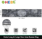 HEBE Hallway Runner Rug 2'x10', Washable Non Slip Kitchen Rug Runner | Soft - Image 2