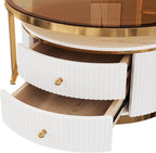 Merax 2-Piece Round Nesting Coffee Table Set - Image 15