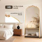 MISSDAY Vintage Baroque Full Length Mirror, Full Metal Frame Stand Up Retro - Image 8