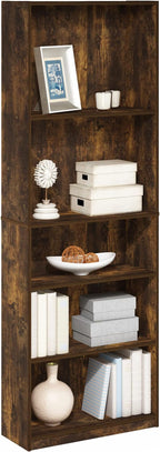 Furinno JAYA Book Shelf, 5-Tier Bookshelf, Bookcase by Furinno-FitsYourSpaceFitsYourBudget