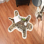 Leopard Print Rug Faux Fur Cowhide Skin Rug Animal Printed Area Rug Carpet - Image 3