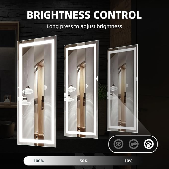 84" L x 32" W LED Bathroom Mirror - Image 4