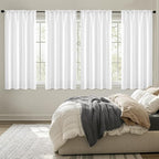 MIULEE Pure White Blackout Curtains 4 Panels Set 72 Inch Length Bedroom | by MIULEE