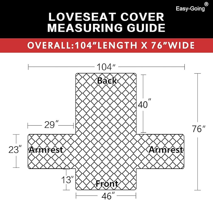 Easy-Going Reversible Couch Cover, 2 Cushion Sofa, Chocolate/Beige | Loveseat - Image 6
