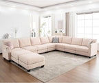 150.4" Large Sectional Couches for Living Room, 8 Seater L Shaped Modular by ZXDesign