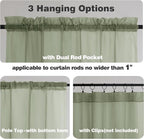 Chyhomenyc Living Room Sheer Curtains 96 Length 2 Panels Set - Image 3