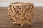 Baxton Studio Saranna Modern Bohemian Natural Brown Finished Rattan End Table - Image 6