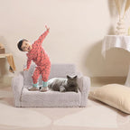 MOMCAYWEX Kids Sofa, 2-in-1 Flip-Out Foam Couch, Soft Play Lounge Chair - Image 4