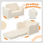 MeMoreCool Toddler Couch Fold Out – 2-in-1 Convertible Kids Sofa Bed - Image 3