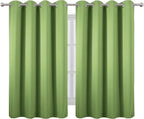 Light Green Thermal Blackout Curtains/52 x 54 Inch/Set of 2 Panels Room - Image 2
