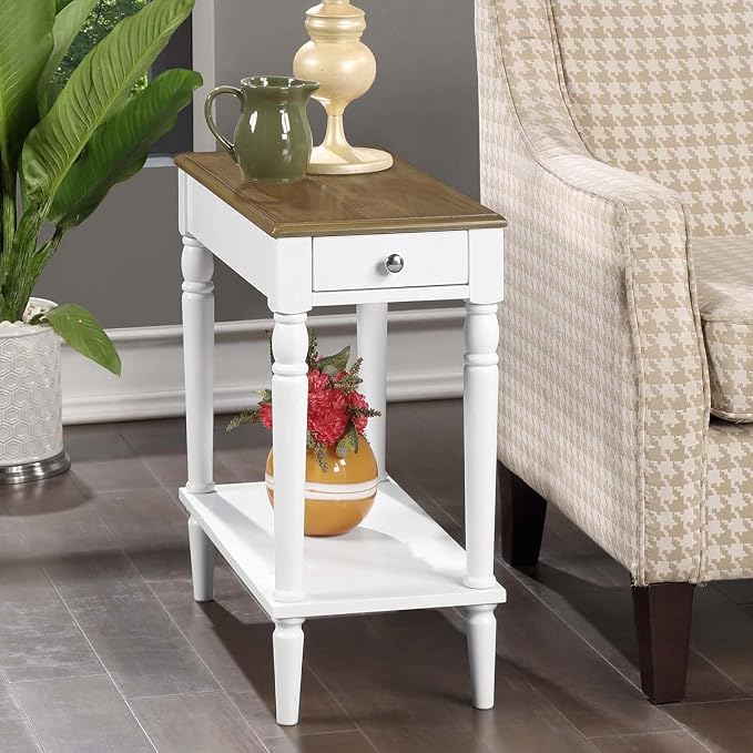HomeStock Asian Allure Chairside Table, Compact & Stylish, Space-Saving Design - Image 2