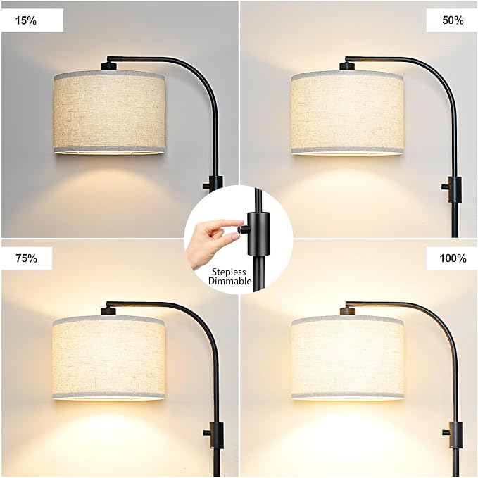 Nintiue Upgraded Modern Arc Dimmable Tall Standing Floor Lamp - Image 3