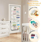 2 Pack Over The Door Organizer 6 Tiers, Extra Large Behind Door Storage of 12 - Image 6