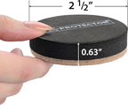 Felt Furniture Sliders Hardwood Floors X-PROTECTOR – 24 PCS 2 1/2 inch - Image 2