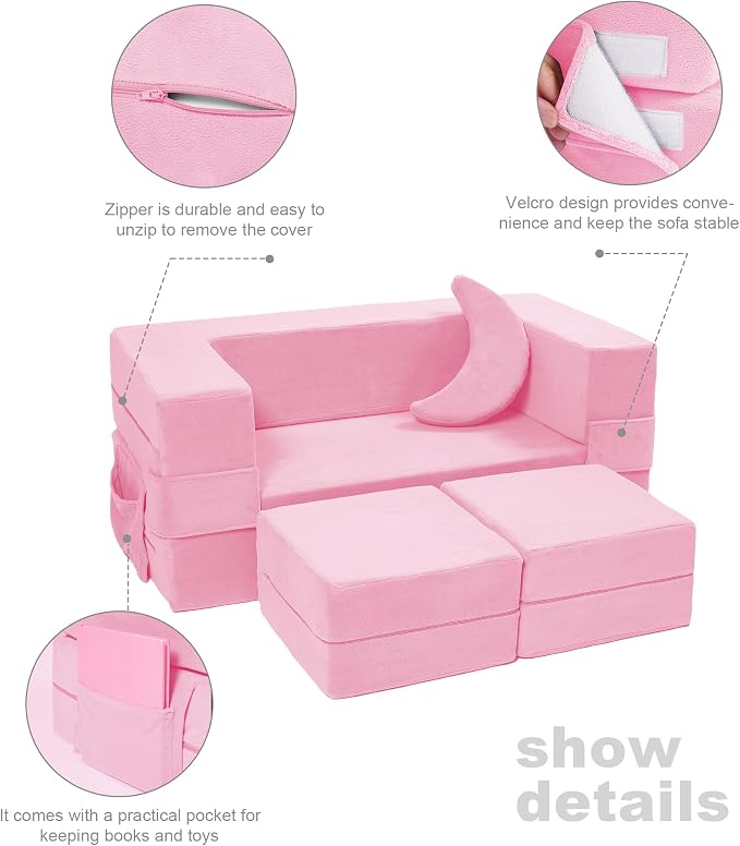 Elftopia Modular Kids Sofa, Toddler Couch Foam Armchair - Image 6