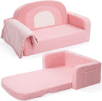 Foryoomi Extra Wide Kids Couch, 2-in-1 Soft Toddler Couch by Unknown