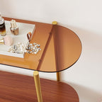 LumFurn Oval Glass Console Table - Image 7