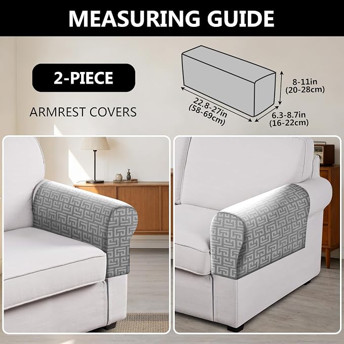 UNBBRRL Stretch Couch Armrest Covers - Image 2