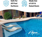 Aqua Outdoors - in-Pool Chaise Lounger - Inside Pool & Sun Shelf Lounge Chair - - Image 8