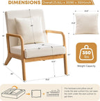 ELUCHANG Mid-Century Modern Accent Chair - Image 2