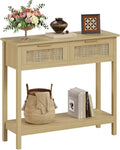 Trironsun Farmhouse Rattan Console Table by TrironsunHome