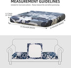 8Pcs Outdoor Cushion Covers, Elastic Patio Cushion Covers | Washable, - Image 2